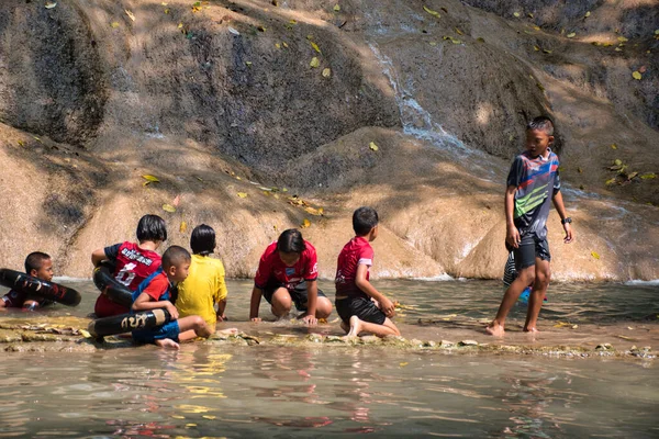 Tenasserim Hills Sai Yok District Kanchanabi Province Thailand 2019 Местные — стоковое фото