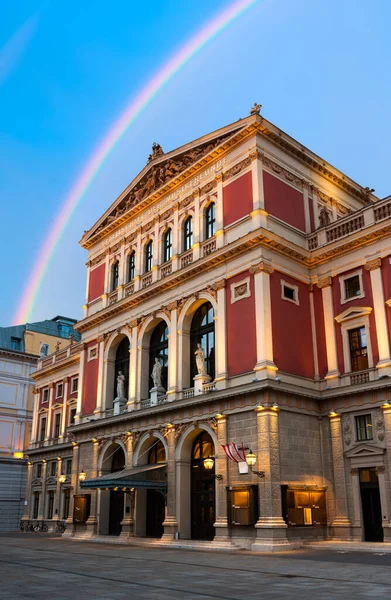 Viennese Musikanslutning Wiener Musicverein Ett Konserthus Byggdes 1870 Wien Österrike — Stockfoto