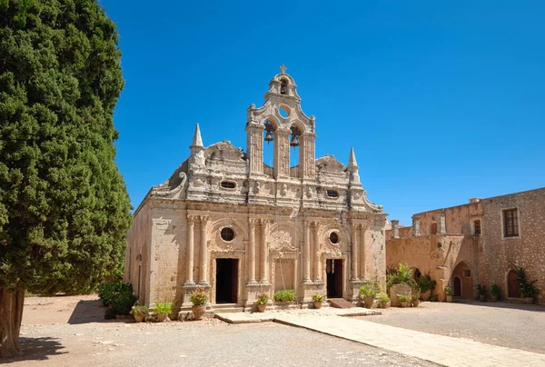 Belangrijkste Kerk Van Arkadi Klooster Rethymno Kreta Eiland Griekenland — Stockfoto
