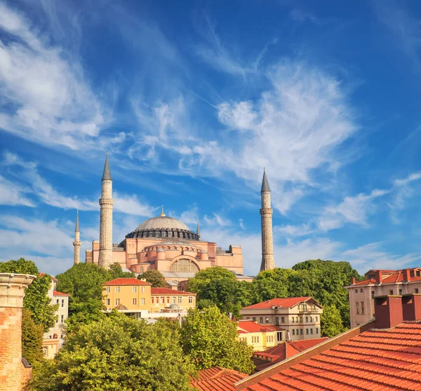 Sehzade Mosquel Istanbul Turkey Bright Day Panoramic Image — Stock Photo, Image