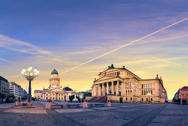 在日落时分的柏林，全景映像 — 图库照片