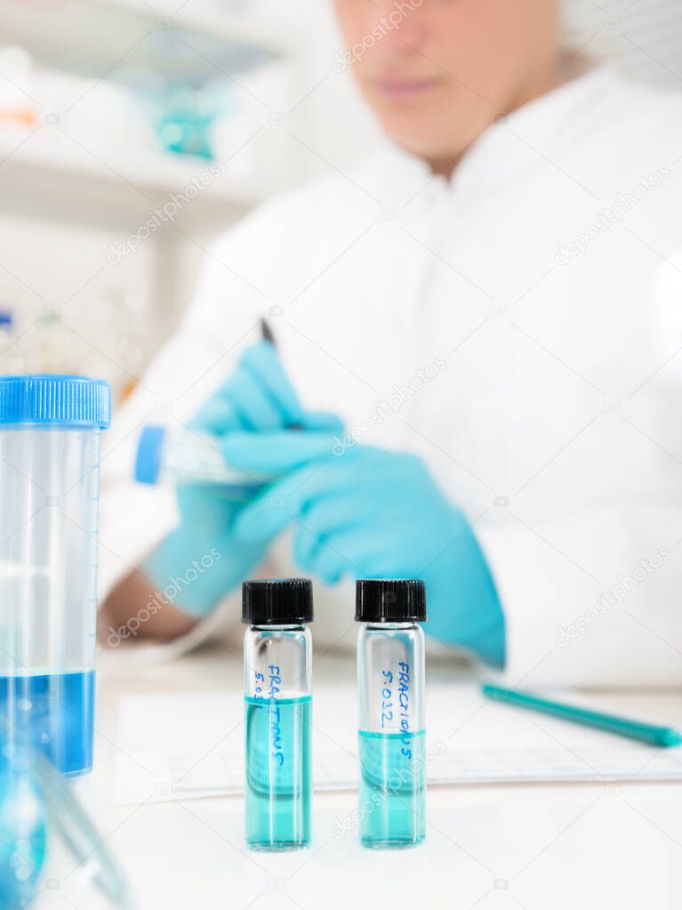 Scientific samples in the lab