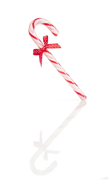 Christmas Candy Cane White Background — Stock Photo, Image
