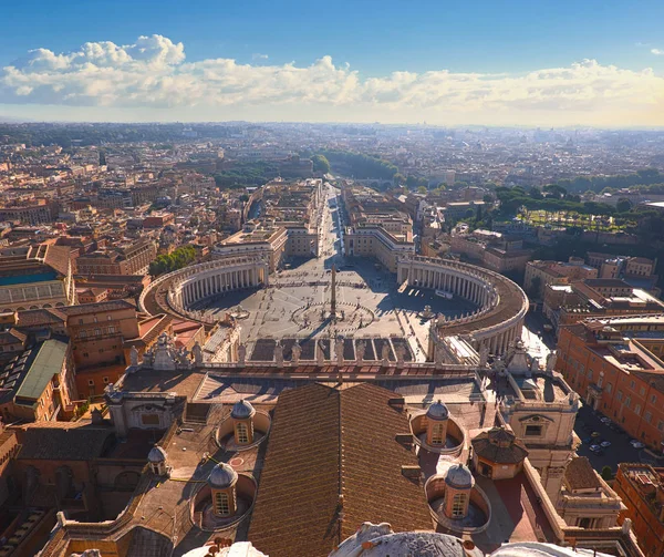 Saint Peter Square Vatican Aerial View Rome Italy — Stock Photo, Image