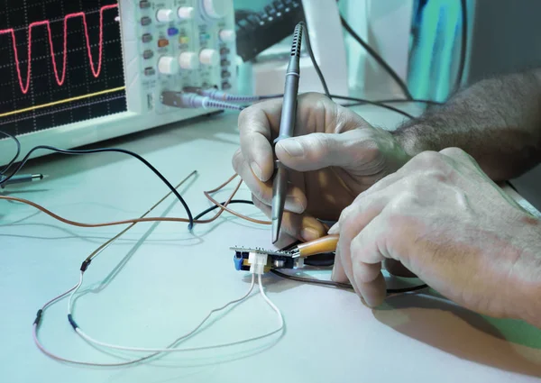 Testes Técnicos Equipamentos Eletrônicos Centro Serviço — Fotografia de Stock