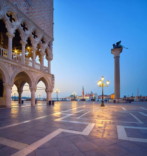 San Marco Téren Reggeli Velence Vagy Venezia Város Olaszország Európa — Stock Fotó