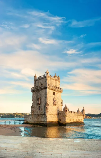 Torre Belem Por Tarde Lisboa Portugal — Foto de Stock