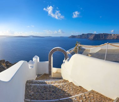 Romantik Santorini Adası, Oia Köyü, Santorini Adası.
