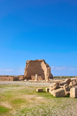 Kıbrıs 'taki Kato Pafos' ta Paphos arkeoloji parkı