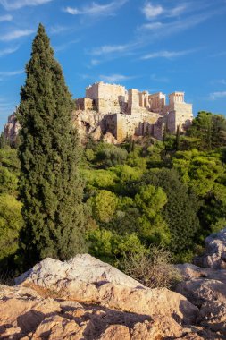 Atina 'daki Areopagus' tan Akropolis Kalesi
