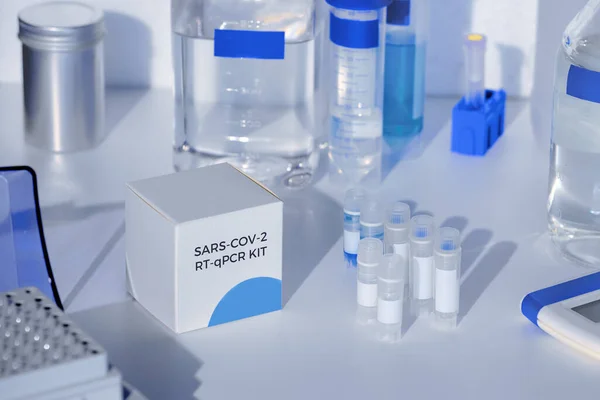 SARS-COV-2 pcr diagnostics kit. This is RT-PCR kit to detect presence of 2019-nCoV virus causing Covid-19 disease presence in clinical specimens.