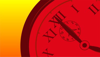 zaman çizelgeleri ve saati gösteren saat