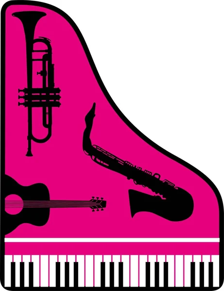 Accompaniment Party Musical Instruments — Stock Vector