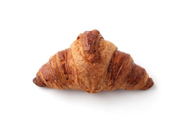 beyaz arka plan üzerinde izole kruvasan fransız ekmeği