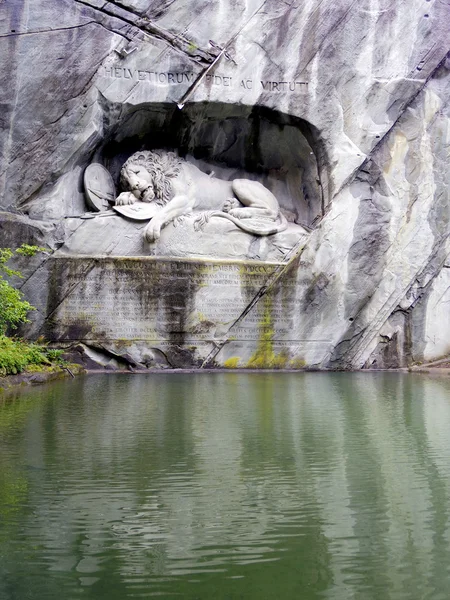 Lion Monumenthe Lucerne, Szwajcaria, — Zdjęcie stockowe