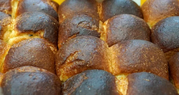 Freshly bake yellow potato bread loaf — Stock Photo, Image