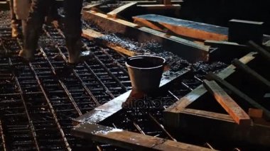 Çimento pompa kadar beton karışım geceleri dökme