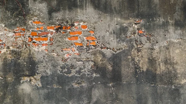 Eski rustik tuğla ve kırık sıva arka plan doku — Stok fotoğraf