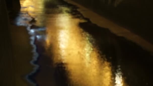 Weihnachtsbeleuchtung in Tokio, Japan verschwimmen lassen. Menschen, die spazieren gehen, sich treffen, feiern — Stockvideo