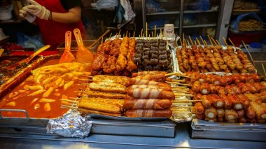 Seoul, Kore sokak gıda durak, Balık hotdog, başladınız ve diğer f