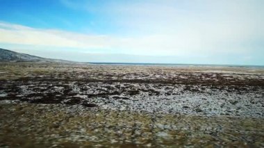 İzlanda road trip manzaralı video