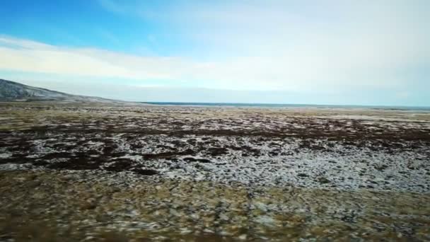 Vídeo Islândia Estrada Viagem Paisagem Vista — Vídeo de Stock