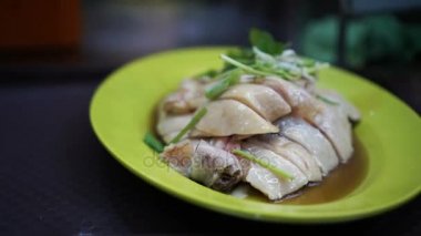 Singapur Hainan tavuk pilav imza yemeği 4k