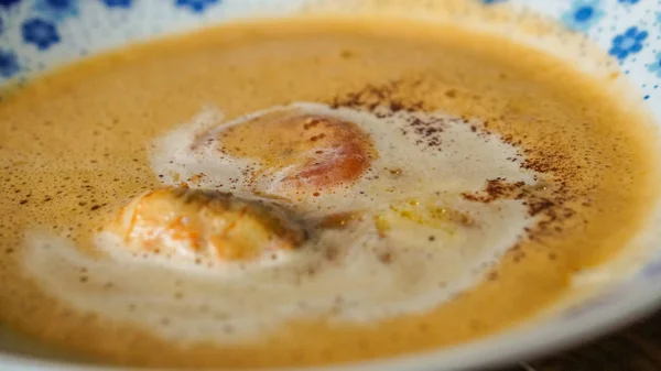 Supă cremoasă delicioasă de homar — Fotografie, imagine de stoc