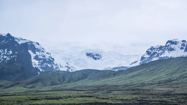 Glaciar Vatnajokull Islandia vista desde el viaje por carretera — Foto de Stock