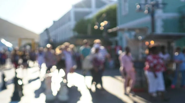 Borrão tiro de V e um passeio marítimo de compras Cidade do Cabo Sou — Fotografia de Stock