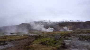 İzlanda Büyük Geysir turistik alan turistik doğa cazibesi
