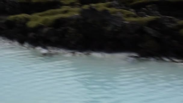 Gatuvy Naturlandskap Väg Till Blå Lagunen Varm Källa Island — Stockvideo