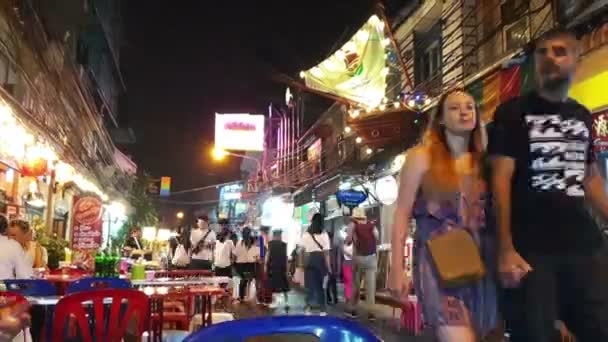 Bangkok Tajlandia Lutego 2020 Turysta Słynnym Mieście Chin Przed Chińskim — Wideo stockowe