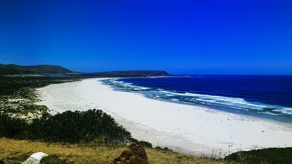 África Sul Oceano Indiano Onda Praia Branca Famosa Aposentadoria Cidade — Fotografia de Stock