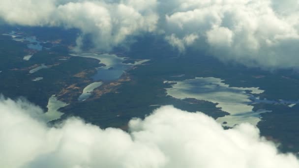 Avião Sobre Terra Agricultura Países Baixos Vista Superior — Vídeo de Stock