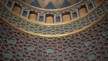 Mısır camii ahşap iç desen yarım kubbe ayrıntıları