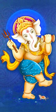 Hindu Lord Ganesha doku duvar kağıdı arka planı 