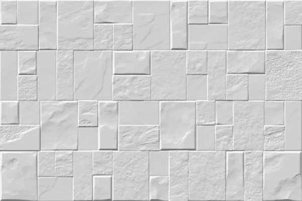 白色无缝几何纹理 Origami纸本风格 3D渲染背景 — 图库照片