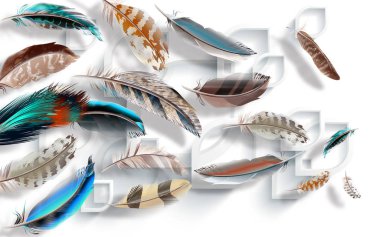 Fotoğraf arkaplanı için çiçek desenli 3 boyutlu duvar kağıdı tasarımı 