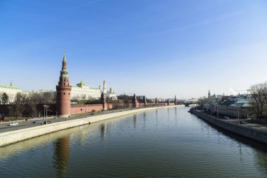 Moskova Nehri ve Kremlin görünümü