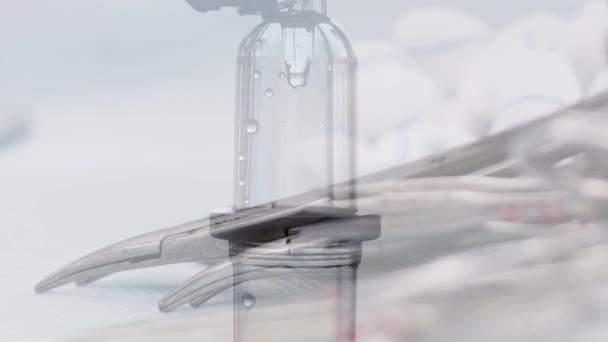 Compte-gouttes dans la salle d'opération 