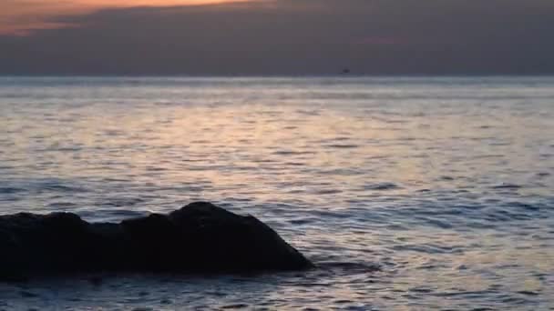 Krásný Západ Slunce Tropickém Ostrově Ostrov Koh Chang Thajsko — Stock video