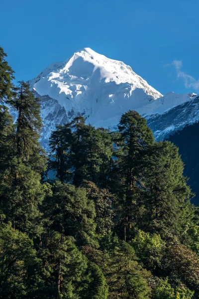 ソムスキーの霧と雲に包まれた美しい山の景色 ストック写真