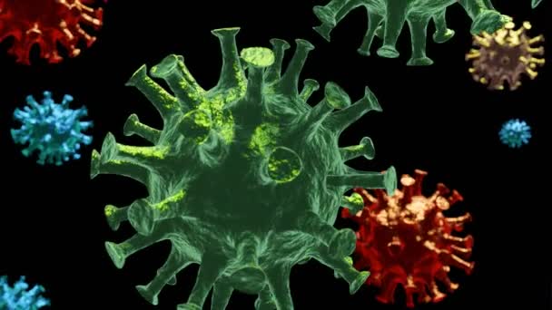 Coronavirus 2019 Ncov Nuovo Concetto Coronavirus Reposibile Epidemia Influenza Asiatica — Video Stock