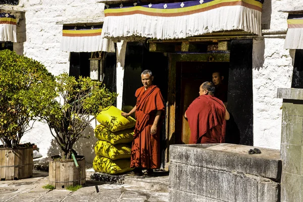Tibet Çin Deki Budist Rahipler — Stok fotoğraf