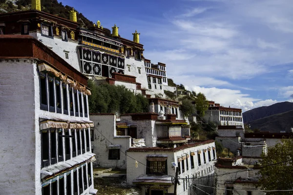Blick Auf Traditionelle Architektur Von Tibet China Reisekonzept — Stockfoto
