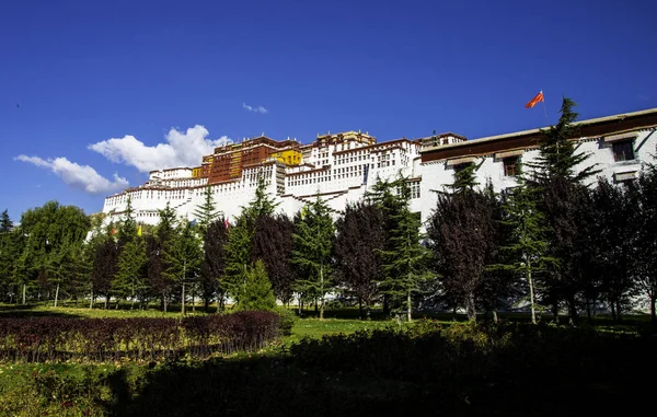 Blick Auf Traditionelle Architektur Von Tibet China Reisekonzept — Stockfoto