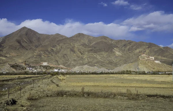 Paisagem Natural Com Montanhas Tibete China — Fotografia de Stock