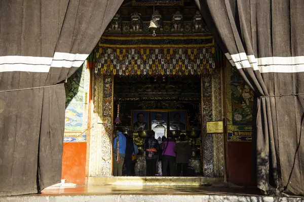 旅行到中国西藏中部 旅游理念 — 图库照片