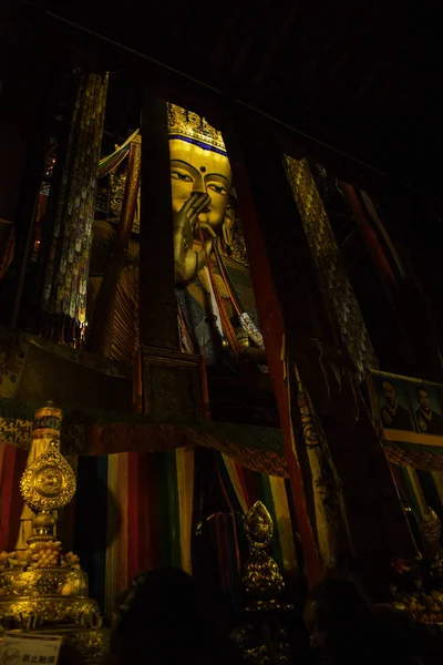 仏教寺院 チベット 中国の内部 — ストック写真